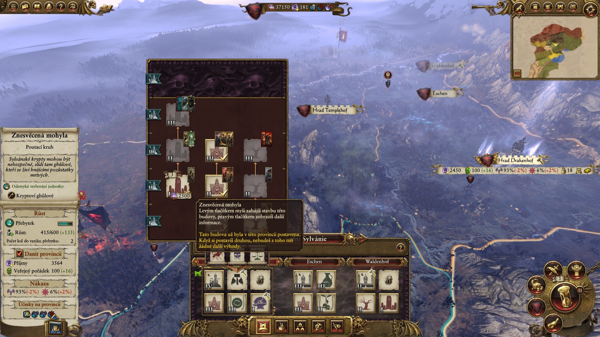 Total War: Warhammer Manament miest je vecn, zaloen hlavne na pristavovan budov.