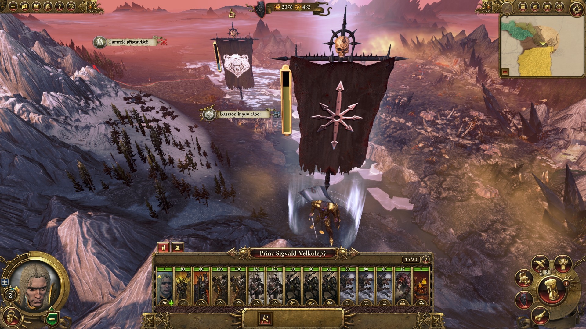 Total War: Warhammer Chaos neme vlastni mest, navye m vea nepriateov, ale  v dobytom sdle doke obnovi kme, z ktorho sa stane spojenec.