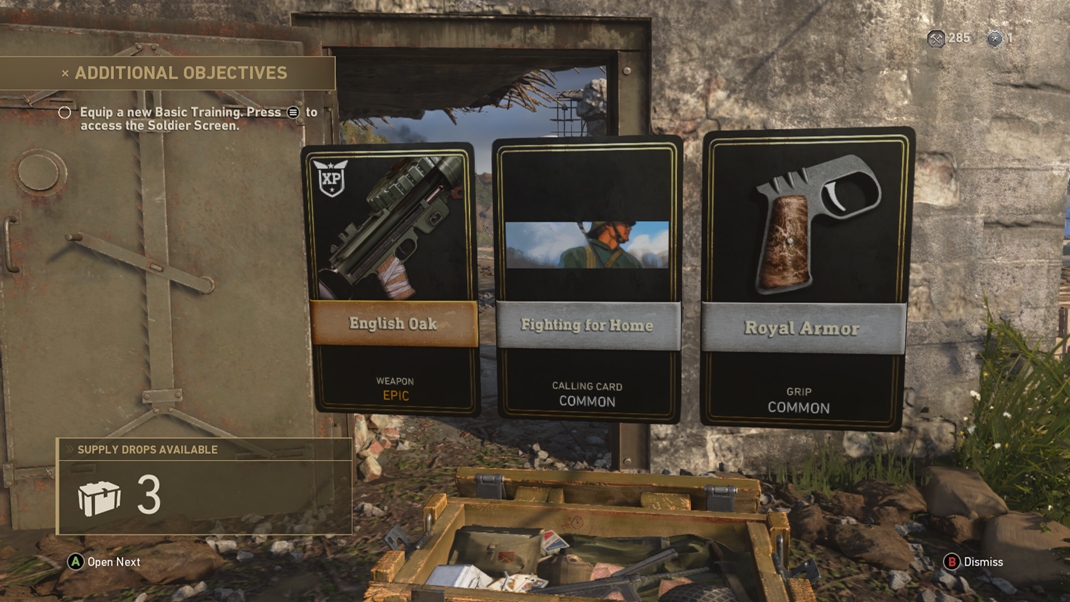 Call of Duty: WWII Z lootboxov vm pad len kozmetika, no podpor vm naprklad nrast XP.