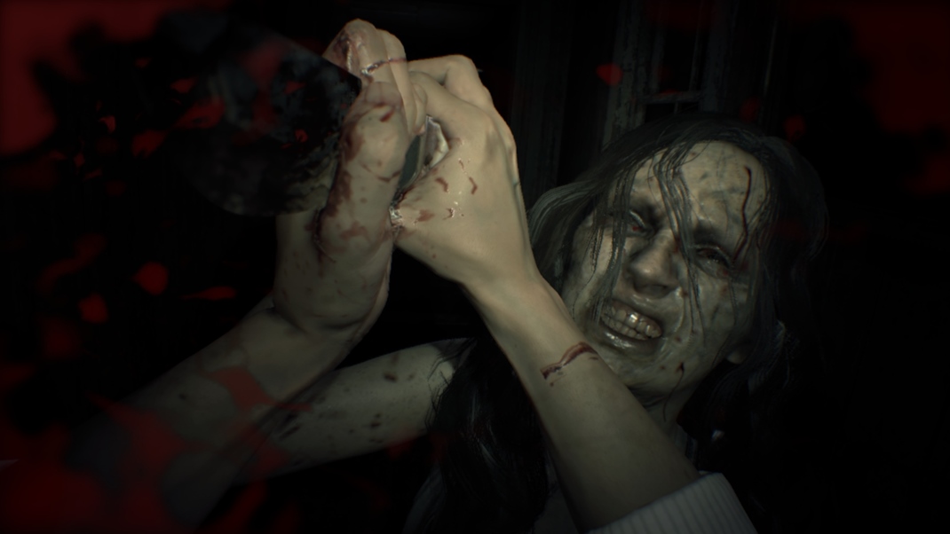 Resident Evil 7: Biohazard Rno neprovokujte svoje poloviky, hlavne ke s ete bez mejkapu...