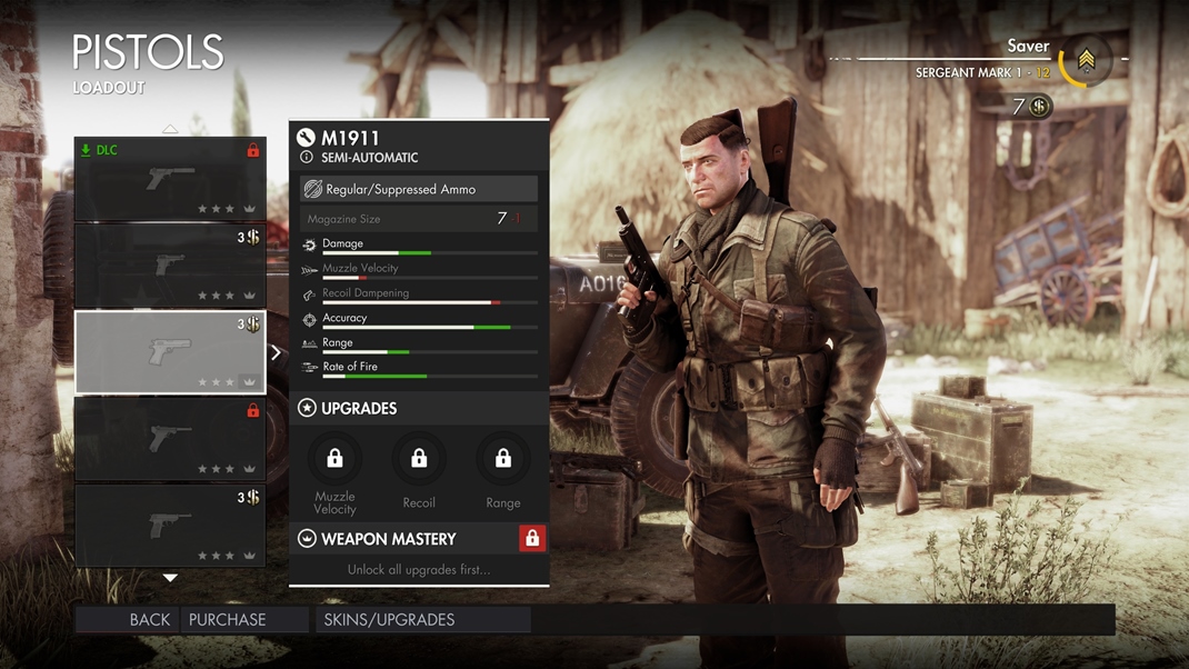 Sniper Elite 4 V hre si budete odomkna zbrane za zskan peniaze, ia, niektor s naplnovan a ako DLC.