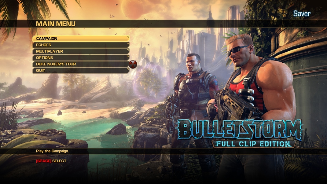 Bulletstorm: Full Clip Edition Duke Nukem md si aktivujete v menu, no jedin, o hra sprav, je vmena hlavnej postavy.