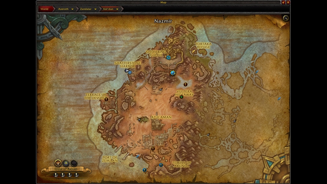 World of Warcraft: Battle for Azeroth Nazmir sa uke by relatvne bohatou krajinou: trolovia, bainy, disk titanov...