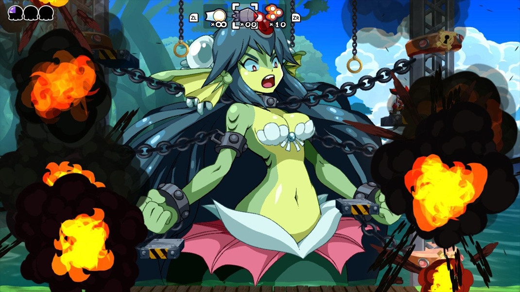 Shantae: Half-Genie Hero Ultimate Edition Sboje s vekmi bossmi nesm chba.