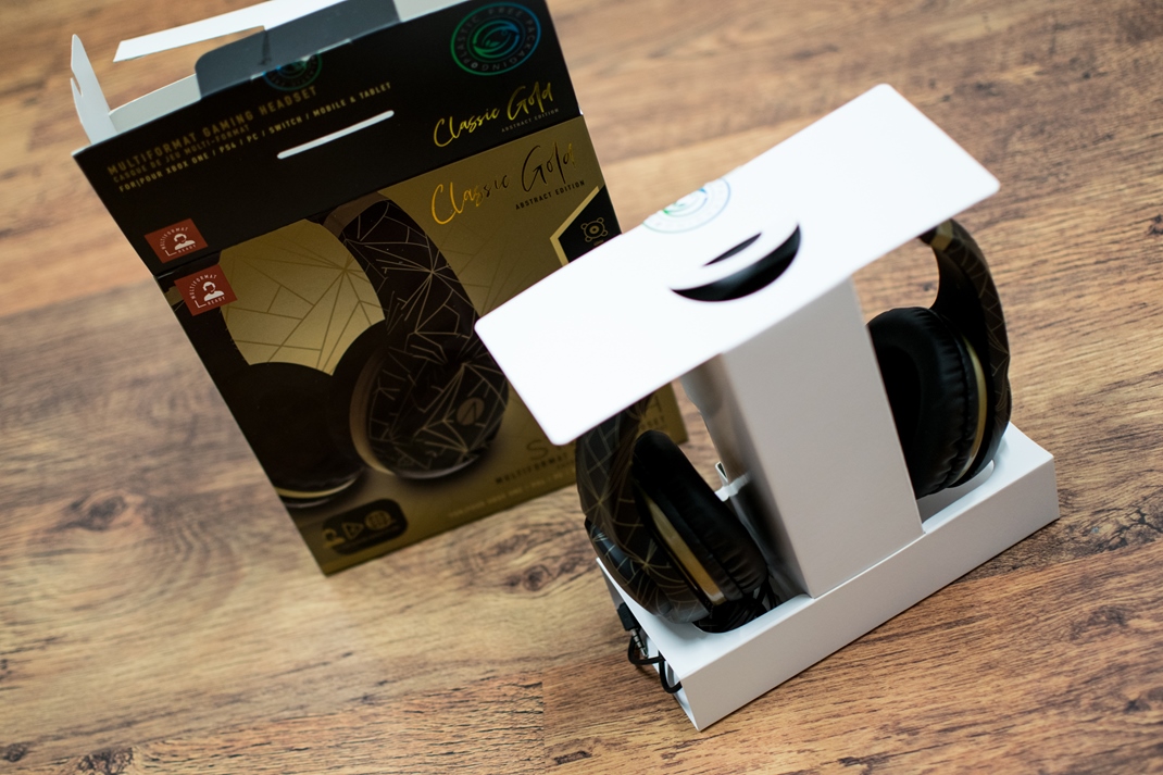Stealth XP Classic Gold Abstract + Headset Stand 