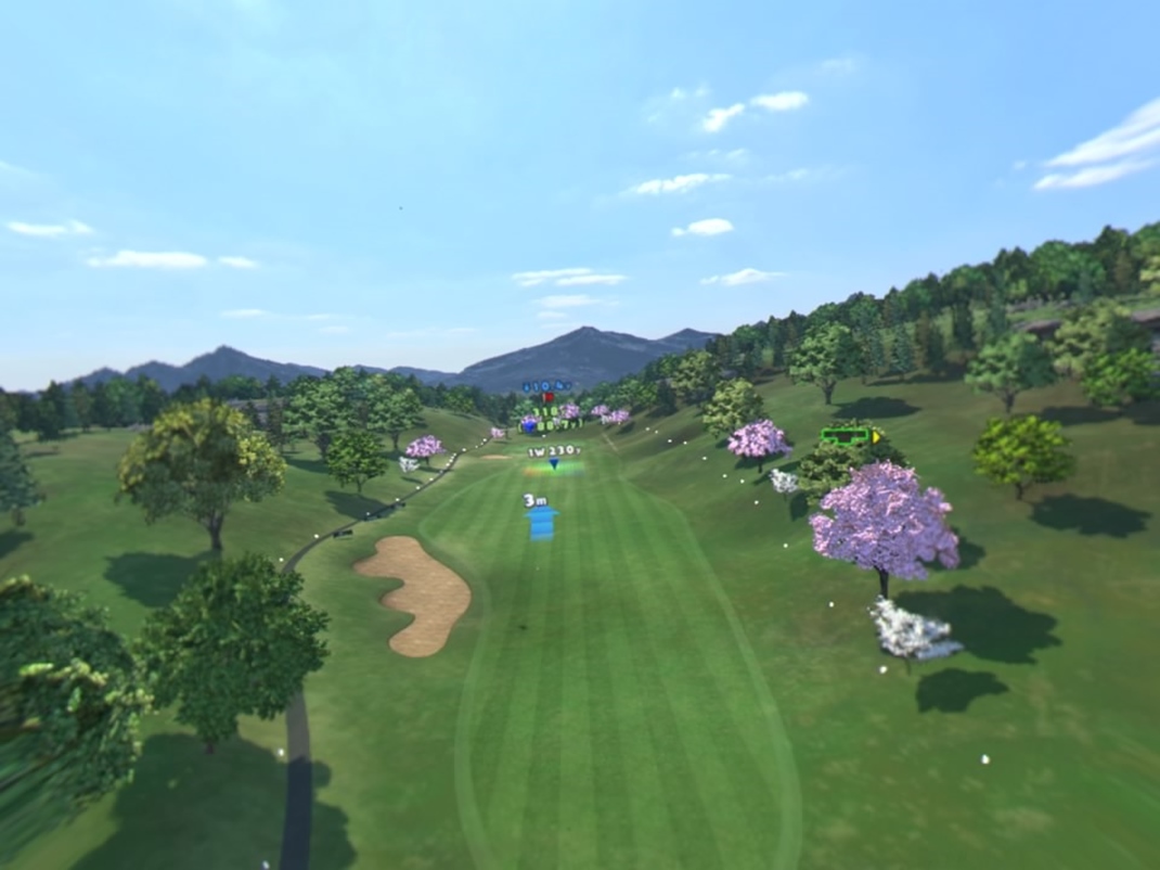 Everybody's Golf VR Pred odpalom sa mete pozrie na mapu z vky.