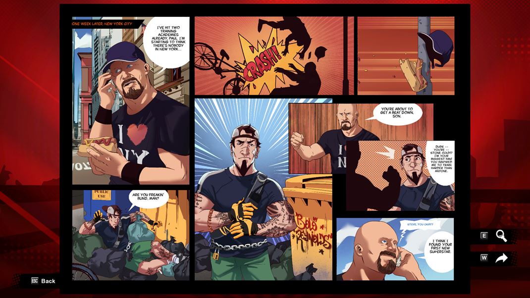 WWE 2K Battlegrounds Karira zvolila zaujmav tl rozprvania, aj ke s dejom je to horie.
