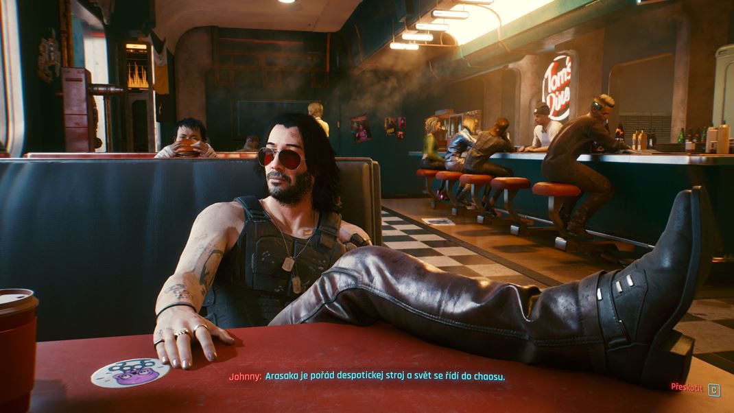 Cyberpunk 2077 Keanu Reeves v hre hr viu lohu, ako by ste akali.