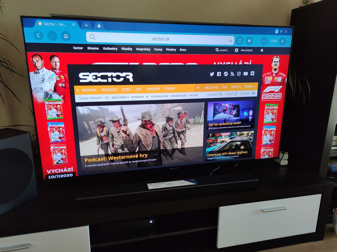Samsung QLED QE65Q80T  - TV pripraven pre Xbox Series X a PS5 Web prehliada spolu so Steam Linkom v ponuke aplikcii nechbaj