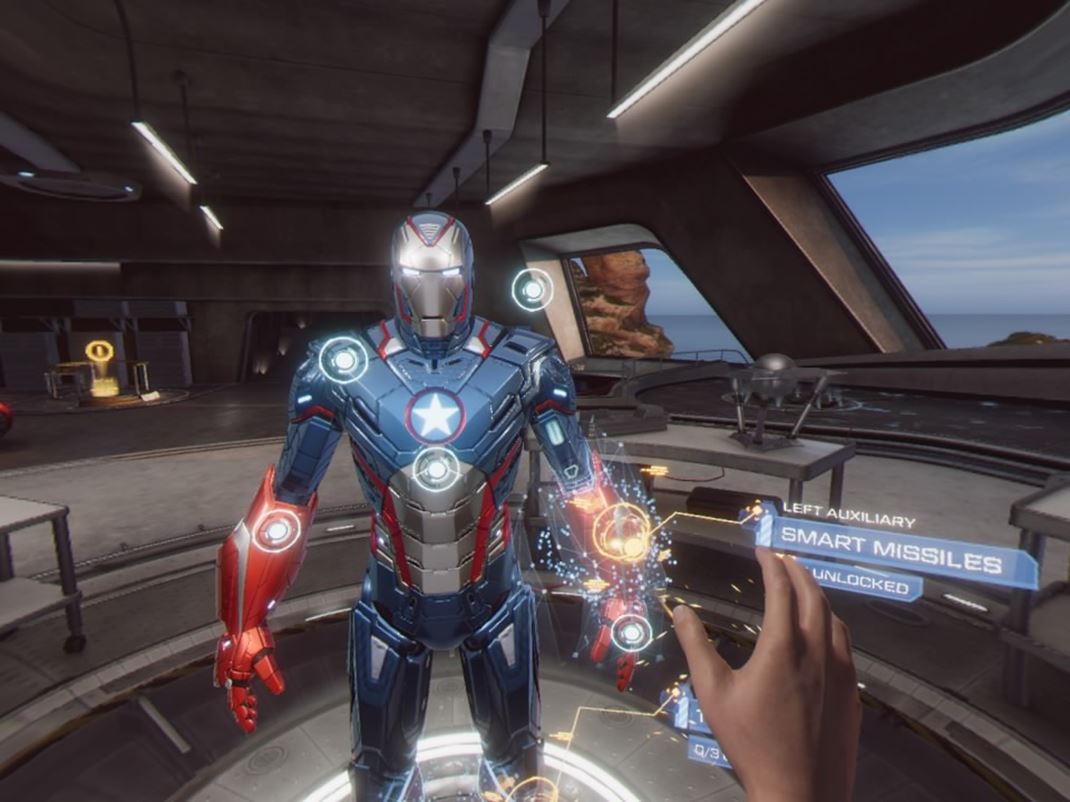 Marvel's Iron Man VR Oblek si postupne mete meni a upravova