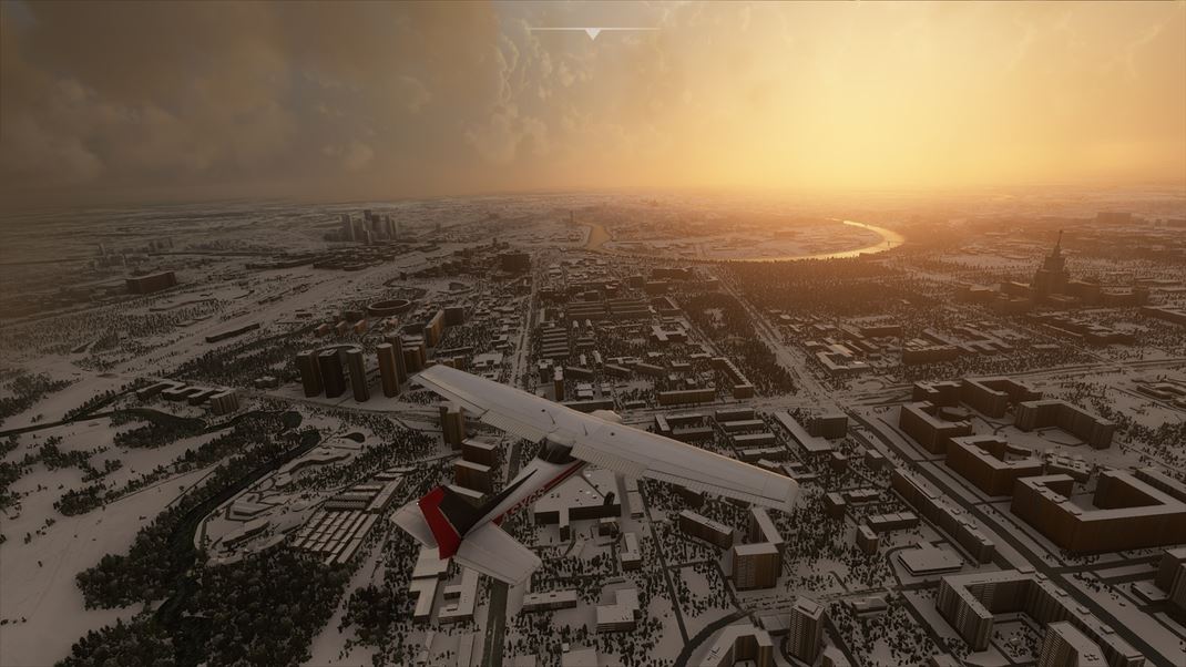 Microsoft Flight Simulator Mete si nastavi aj sneh a v relnom ase vidte, ako sa men krajina,