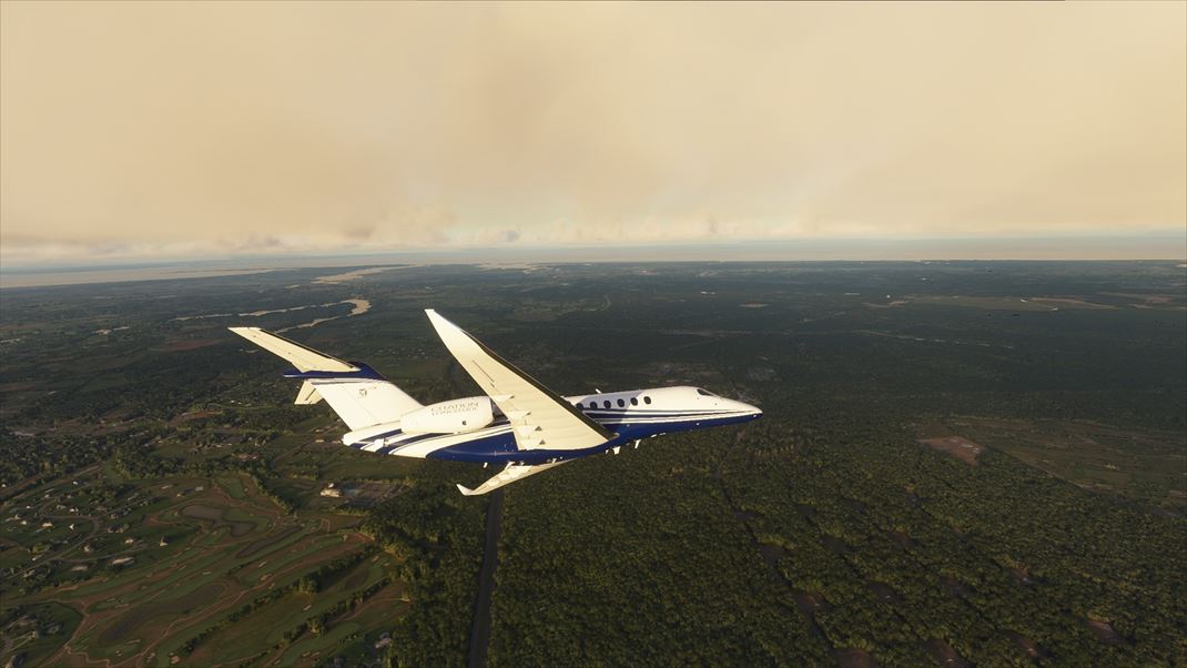 Microsoft Flight Simulator Len tak niekde vo svete si letm a vyzer to pekne.
