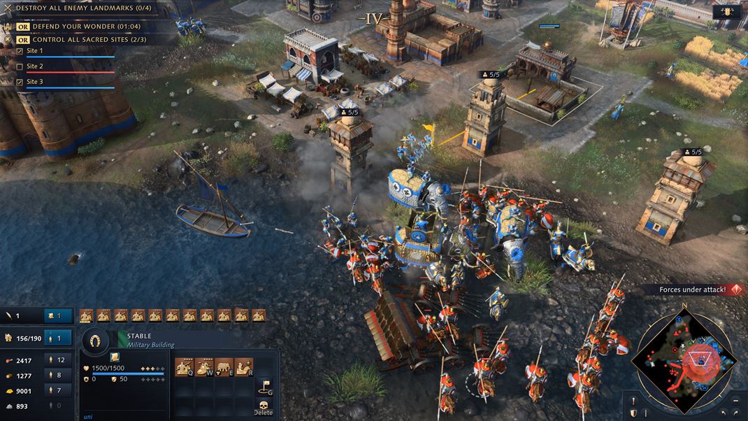 Age Of Empires IV O mintu vyhrm vaka divu sveta. Slony pri obrane pomu.
