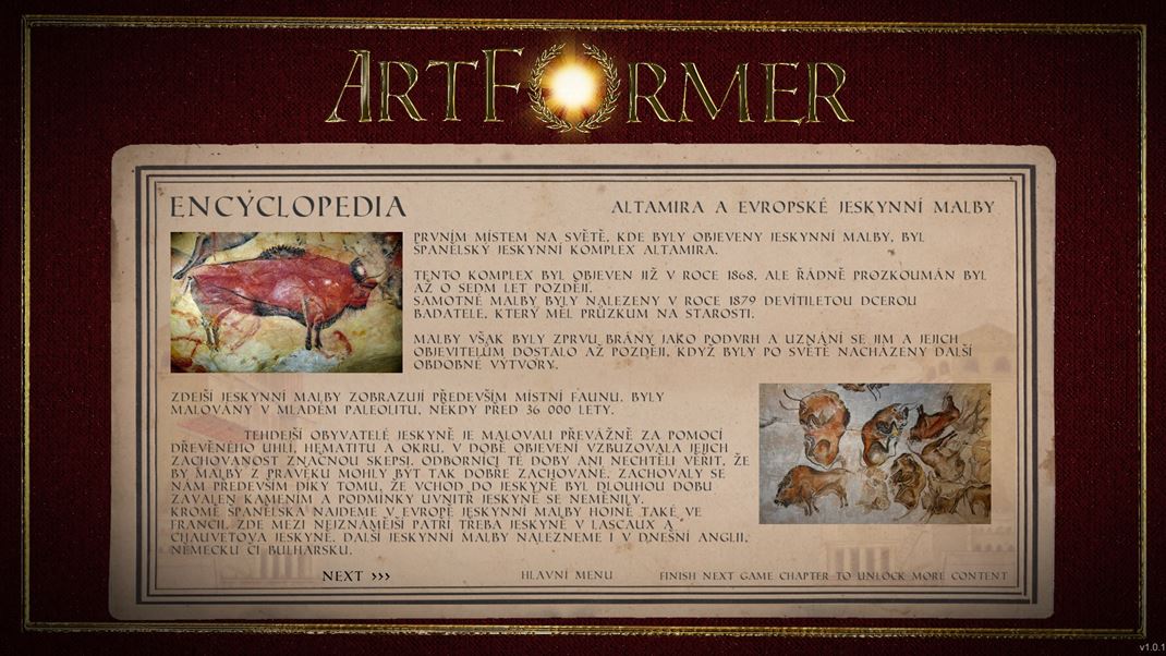 ArtFormer: Ancient Stories Odomknut encyklopdia vm nieo to vysvetl o starovekom umen.