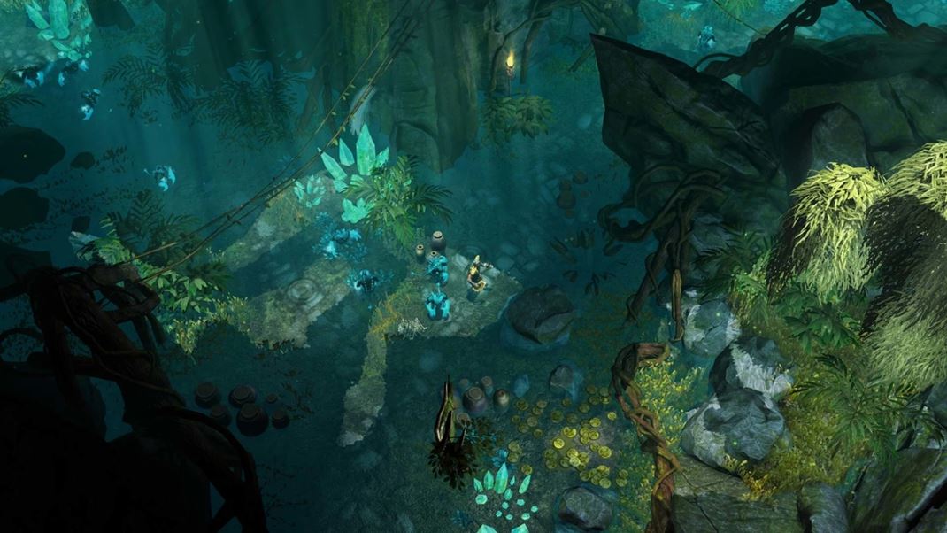 Titan Quest: Eternal Embers V tejto jaskyni sa to hem vodnou hveou.