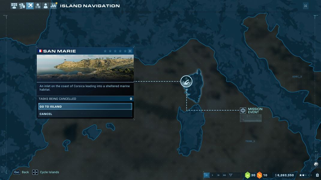 Jurassic World Evolution 2: Dominion Malta Expansion V kampani sa budete premiestova medzi ostrovmi.