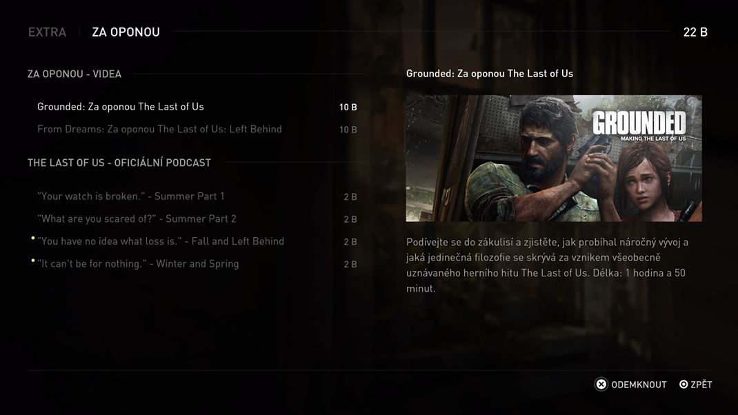 The Last of Us Part I Bonusy vm prezradia viac o hre