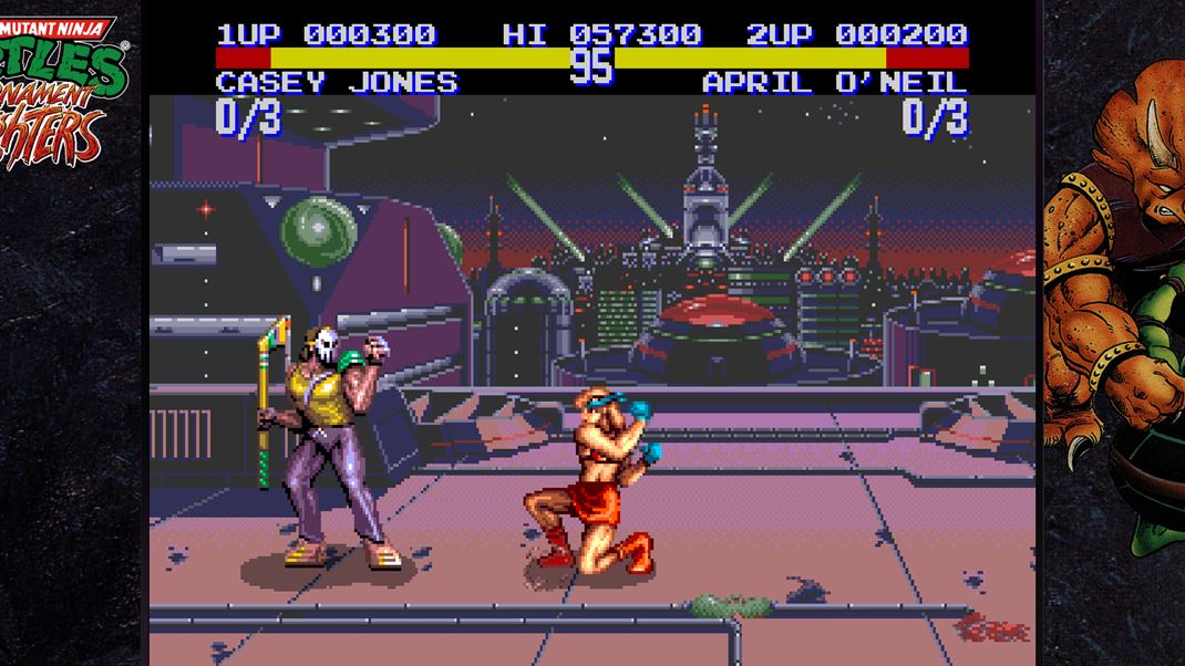 Teenage Mutant Ninja Turtles: The Cowabunga Collection Porovnanie: Tournament Fighters na Mega Drive