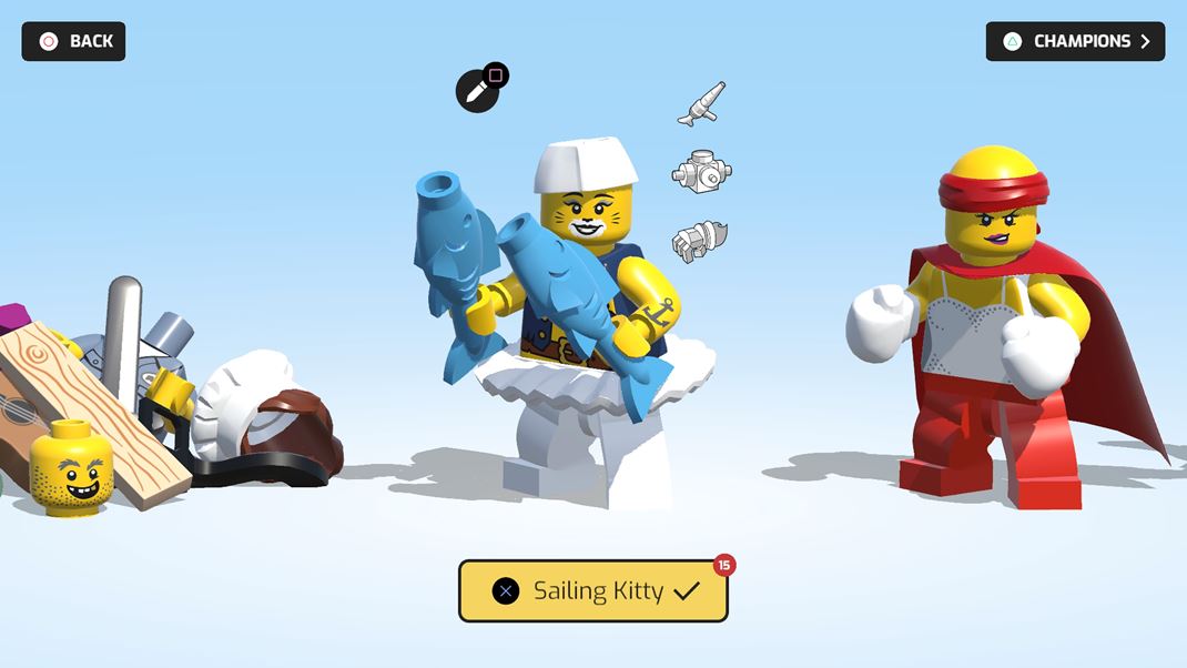 Lego Brawls Monos pravy figrok je rozsiahla a kad svoju kreciu si mete uklada ako individulneho brawlera.
