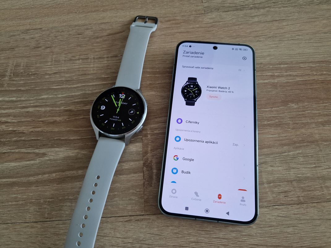 Xiaomi Watch 2 Cez fitness aplikciu si hodinky aj nastavte.