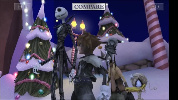 Kingdom Hearts HD 2.5 ReMIX - SD/HD porovnanie