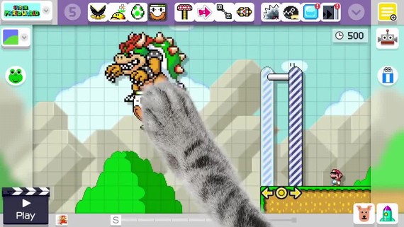 Super Mario Maker - Timelapse Course Creation
