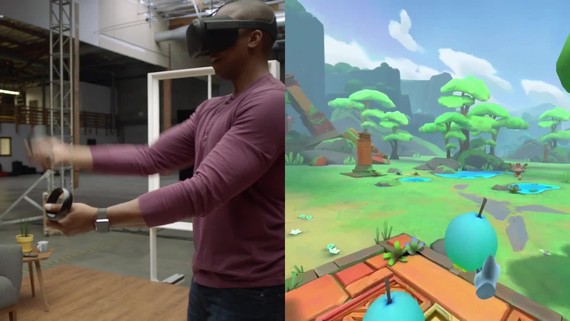 Oculus Santa Cruz headset demo