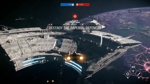 Star Wars Battlefront II - Starfighter assault gameplay 