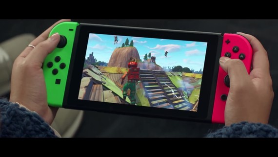 Reklama na Switch verziu Fortnite