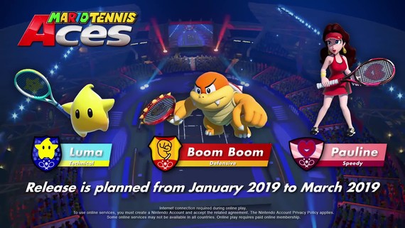 Mario Tennis Aces predstavuje nový obsah na rok 2019