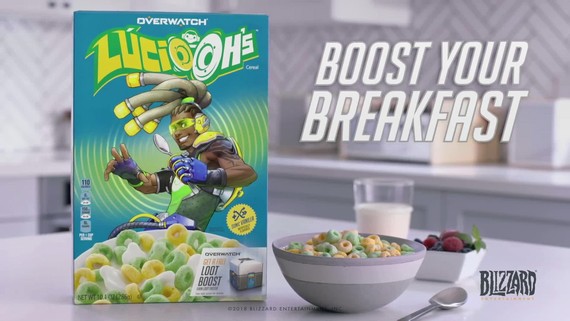 Lúcio z Overwatch dostal vlastné cereálie