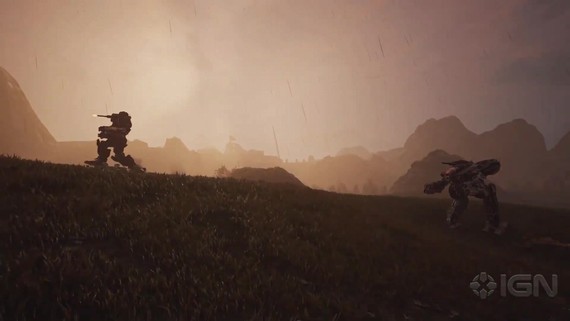 MechWarrior 5 Mercenaries ukazuje hmlu a vodné efekty