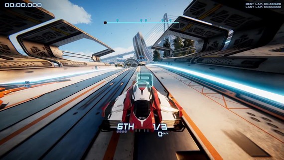 Antigraviator - high-speed gameplay