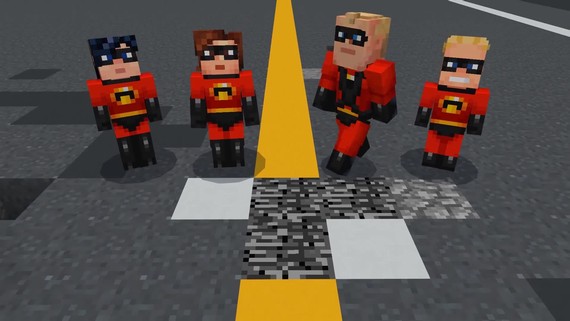 Minecraft - Incredibles skin pack
