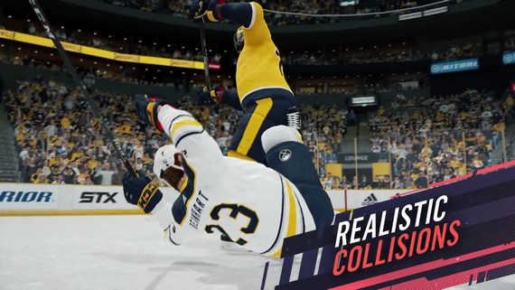 NHL 19 ukazuje kolízie