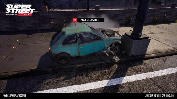 Super Street: The Game - fyzika, gameplay video