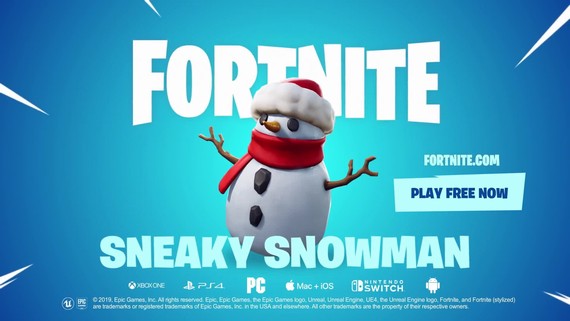 Fortnite doplnil do hry snehuliaka