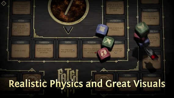 Digitlna stolov hra Fated Kingdom hodila kocky