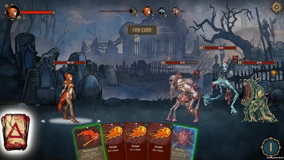 Deck of Ashes ukazuje boje s kartami