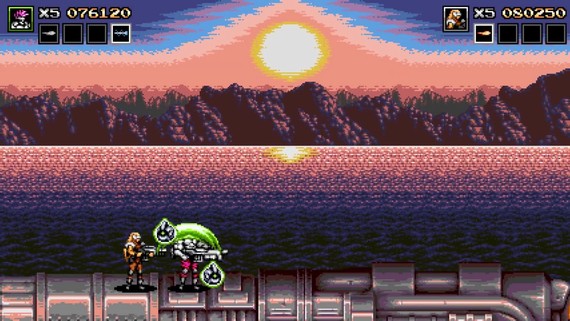 Blazing Chrome ukazuje súboje s bossmi