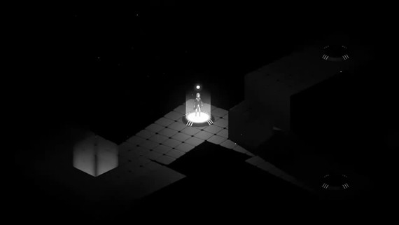 Fracter, čiernobiela izometrická adventúra s puzzle prvkami, blúdi na PC