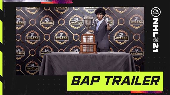 NHL21 ukazuje Be a Pro reim hry