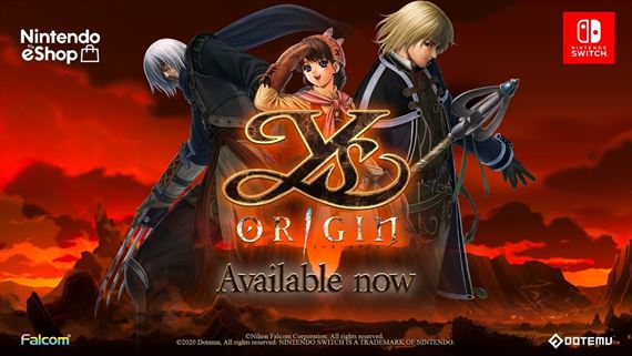JRPG Ys Origin vyšla na Switch