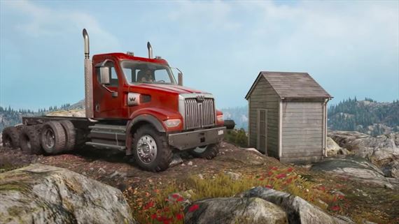 SnowRunner má nový nákladiak v prídavku Western Star 49X