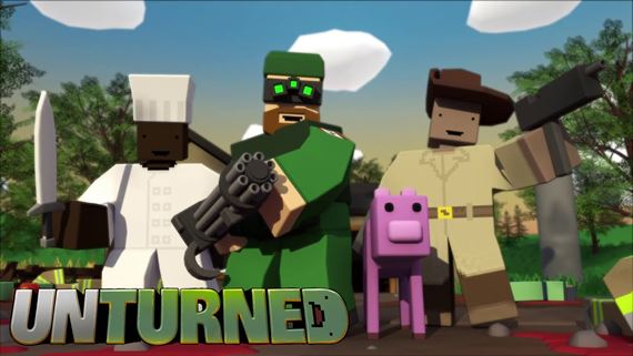 Zombie sandbox Unturned vy�iel na konzol�ch