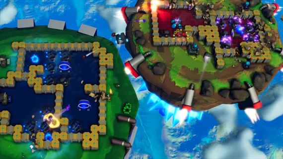 Sky Cannoneer ostreuje nepriateov na lietajcich ostrovoch