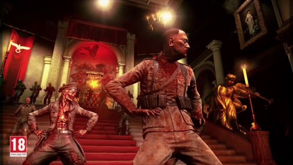 Zombie Army 4 ukazuje tancujúceho zombie Hitlera