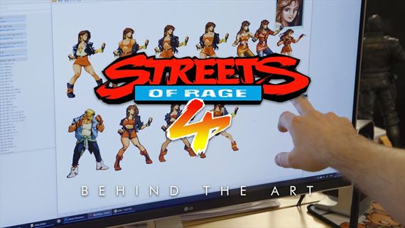 Streets of Rage 4 ukazuje tvorbu ručne kreslenej grafiky v hre