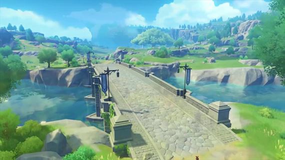 Amber z Genshin Impact vás prevedie oblasťou Liyue a ukáže boje z beta testu