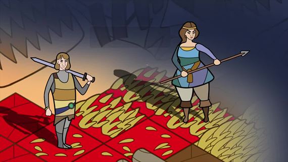 Pendragon zachráni kráľa Artuša po páde Kamelotu